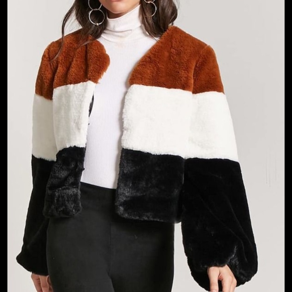Faux fur jacket 🍯